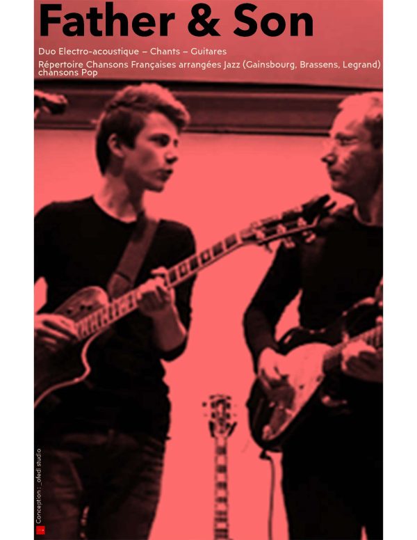 Au Café de la Place: Duo Father & Son, guitare et chant avec Didier et Félix Lefebvre